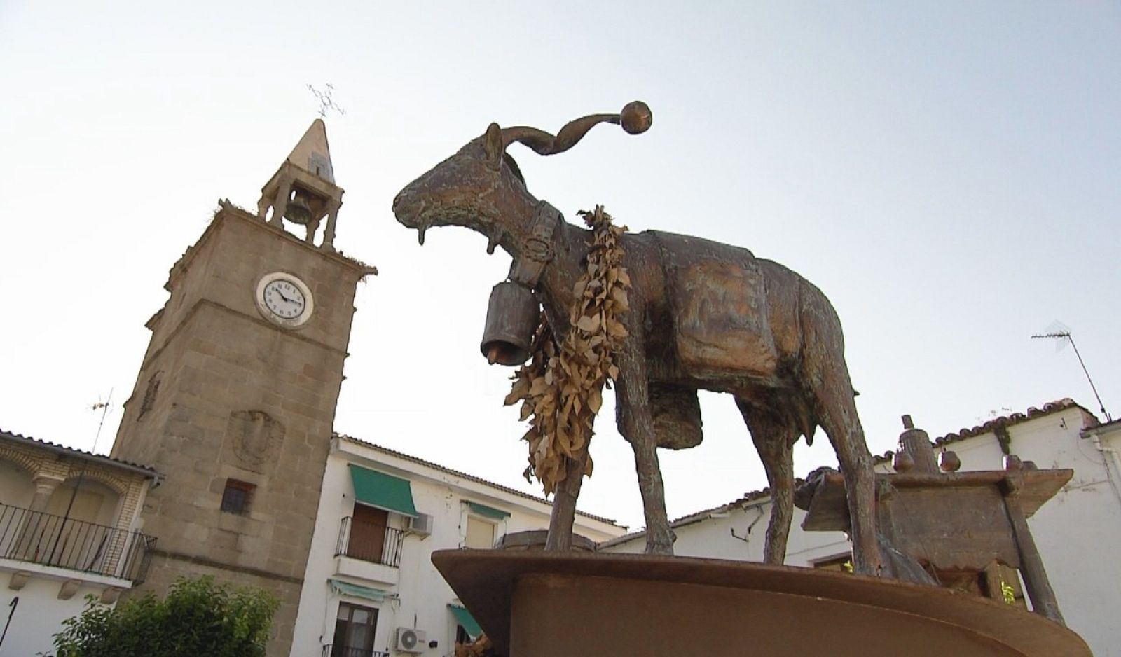Detalle de la Plaza Mayor de Ceclavín