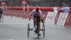 Joan Reinoso finaliza cuarto en la prueba en línea T1-2 de ciclismo en ruta