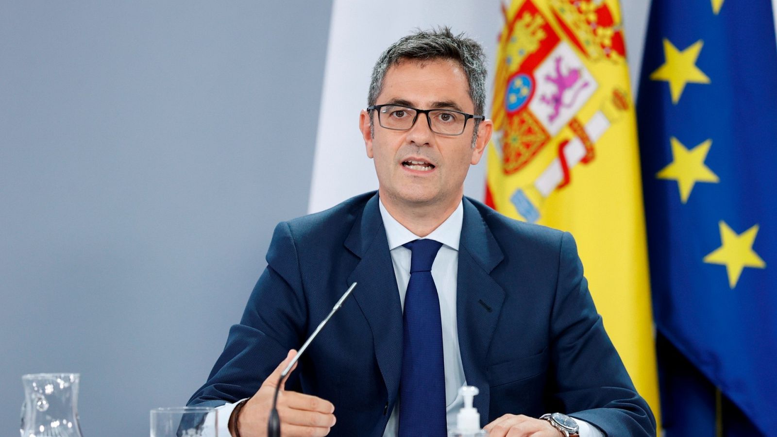 El ministro de la Presidencia, Félix Bolaños