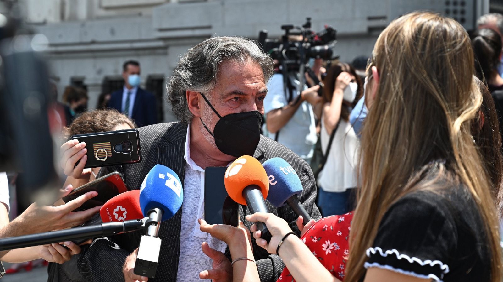 Pepu Hernández hace declaraciones a los medios de comunicación