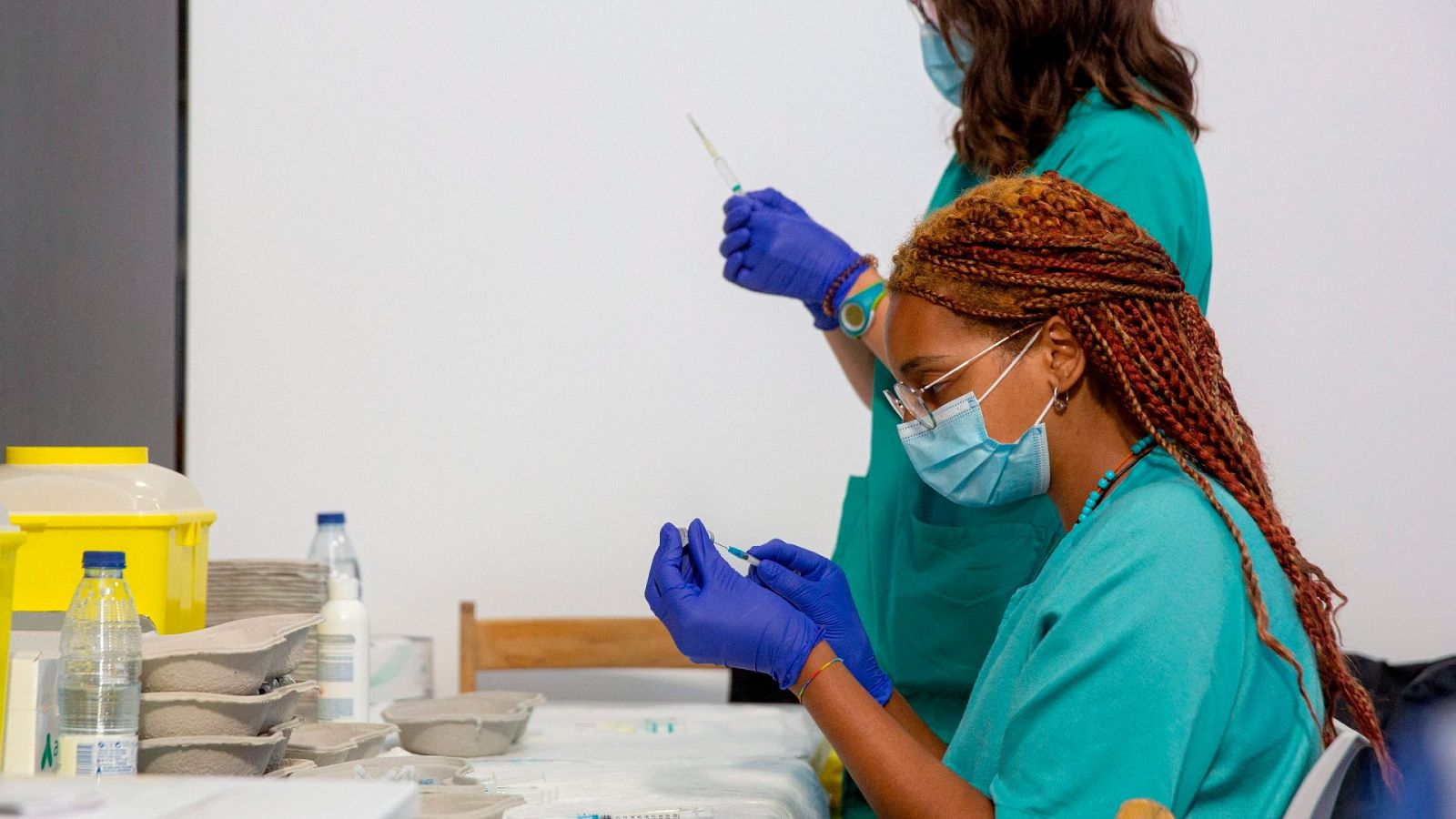 Imagen del centro de vacunación Riojaforum en Logroño