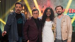 Els humoristes Asaari Bibang, Juan Solo i Jordi Ríos, a '20Vint'