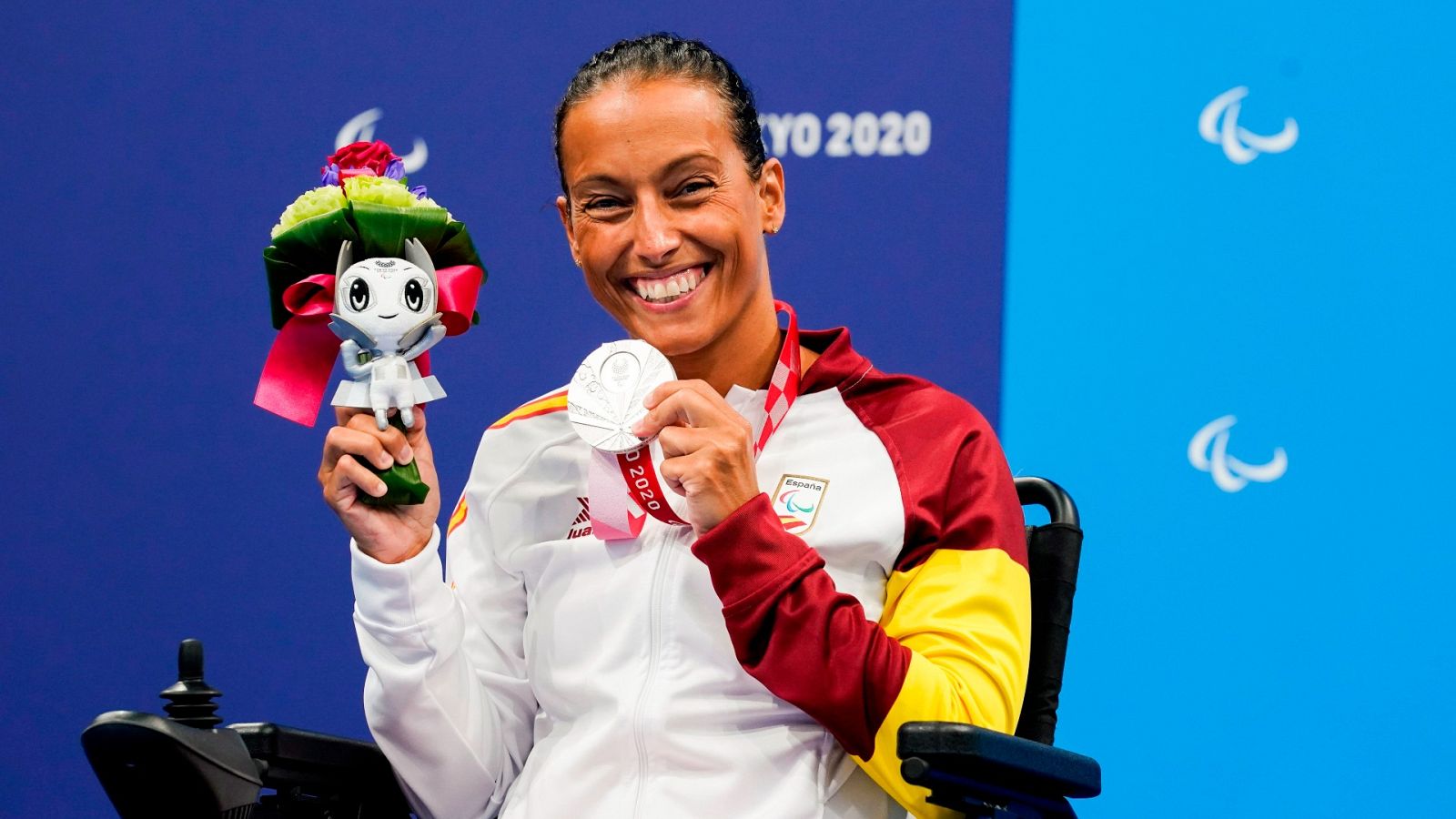 Teresa Perales conquistó la medalla de plata en los 50 metros espalda