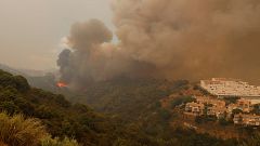 Muere un bombero forestal en el incendio de Sierra Bermeja, que ha obligado a desalojar a más de 1.000 personas