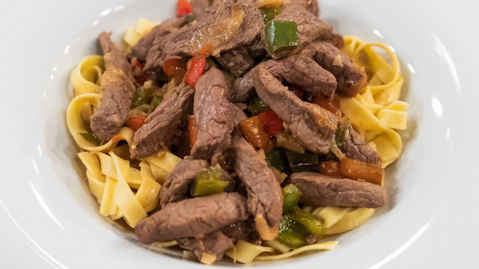 Tallarines con ternera de David Bustamante