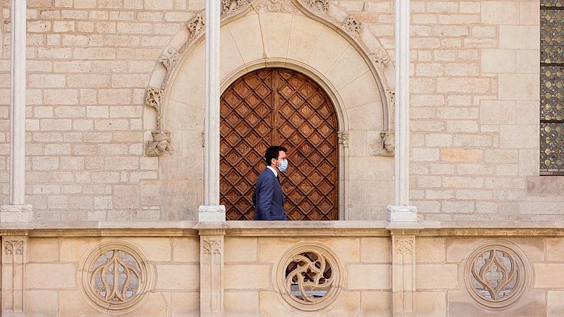 El veto de Aragonès a los indultados Sànchez y Turull en la mesa de diálogo abre una crisis en el Govern