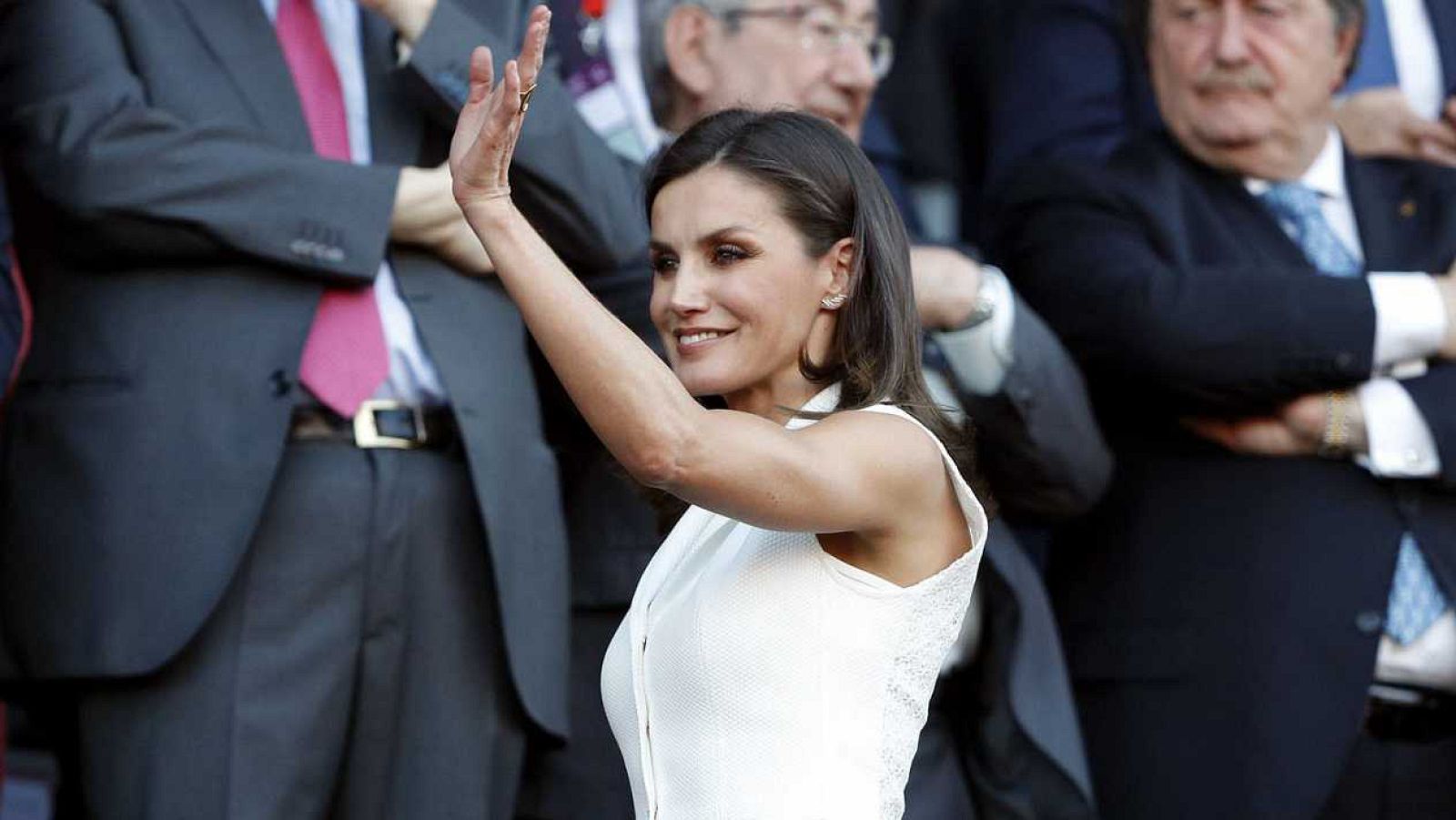La reina Letizia durante un acto público