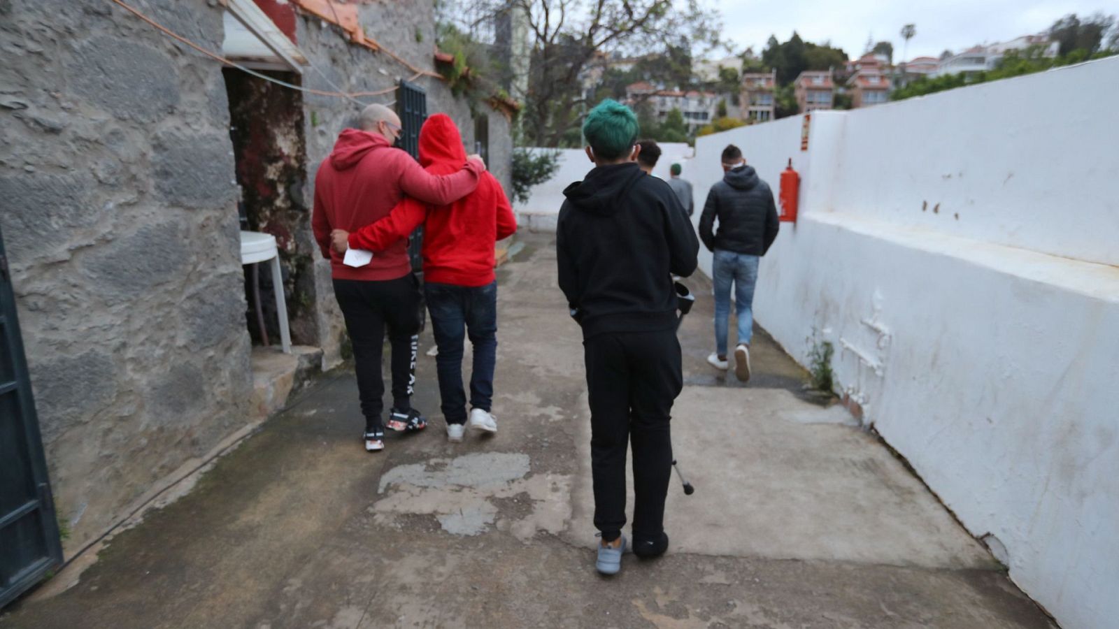 Un grupo de menores en un centro de acogida de Gran Canaria