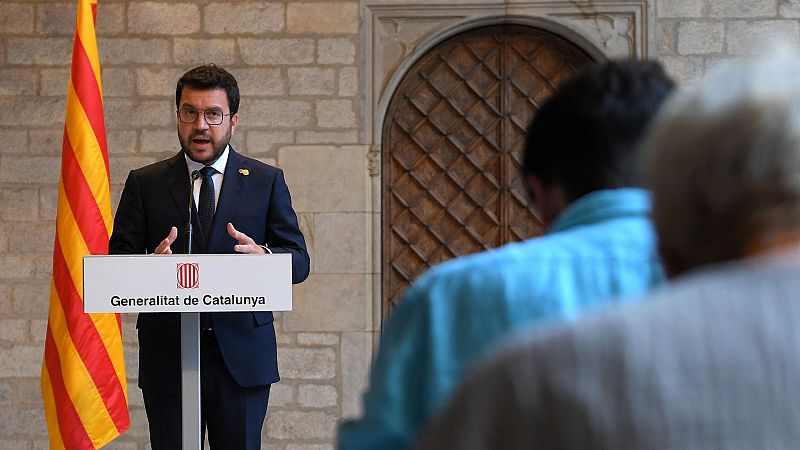 Aragonès plantea a Sánchez el referéndum como la solución "más inclusiva" y pide "unidad" a Junts para negociar