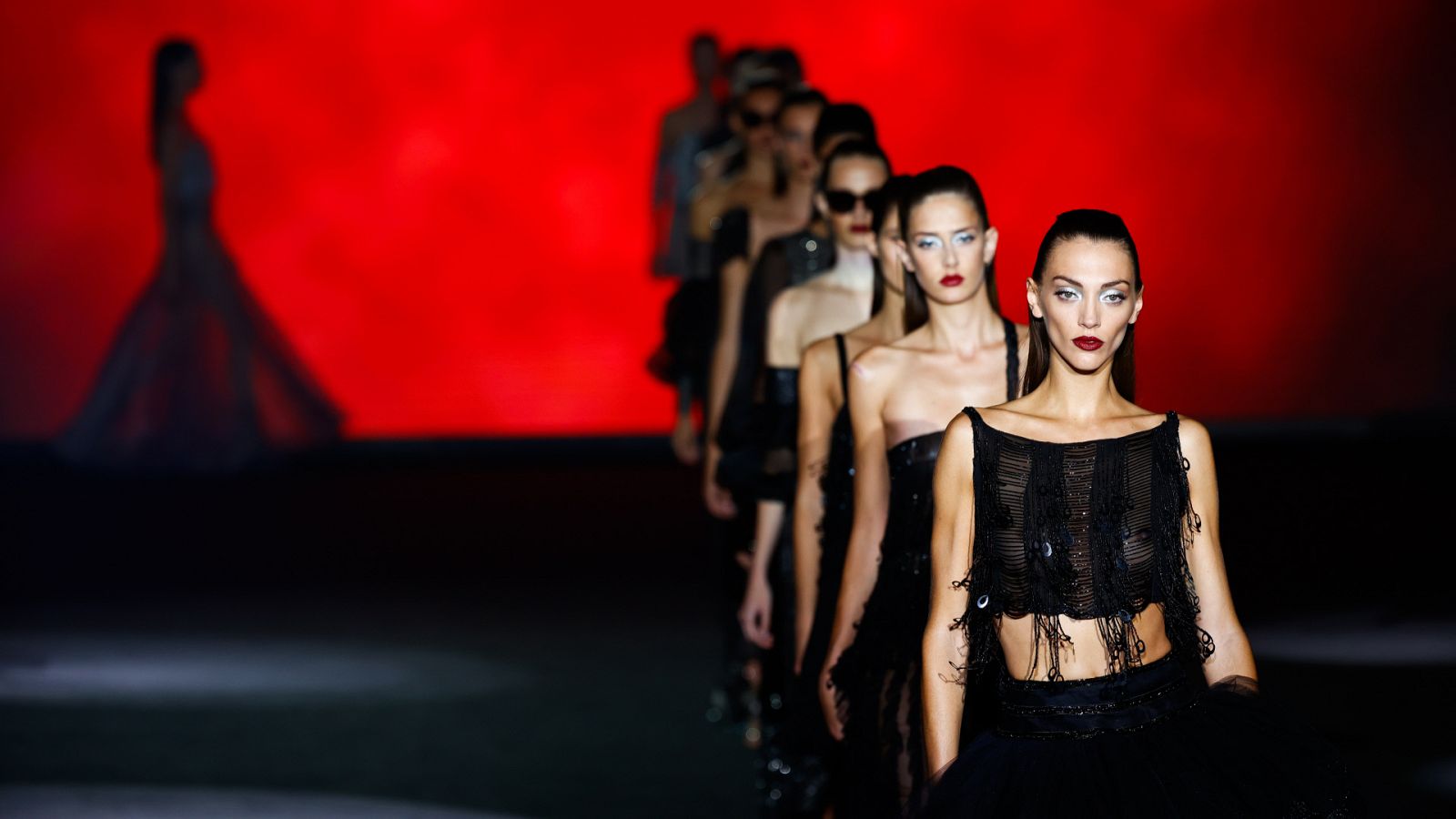 Desfile de Hannibal Laguna en Madrid Fashion Week