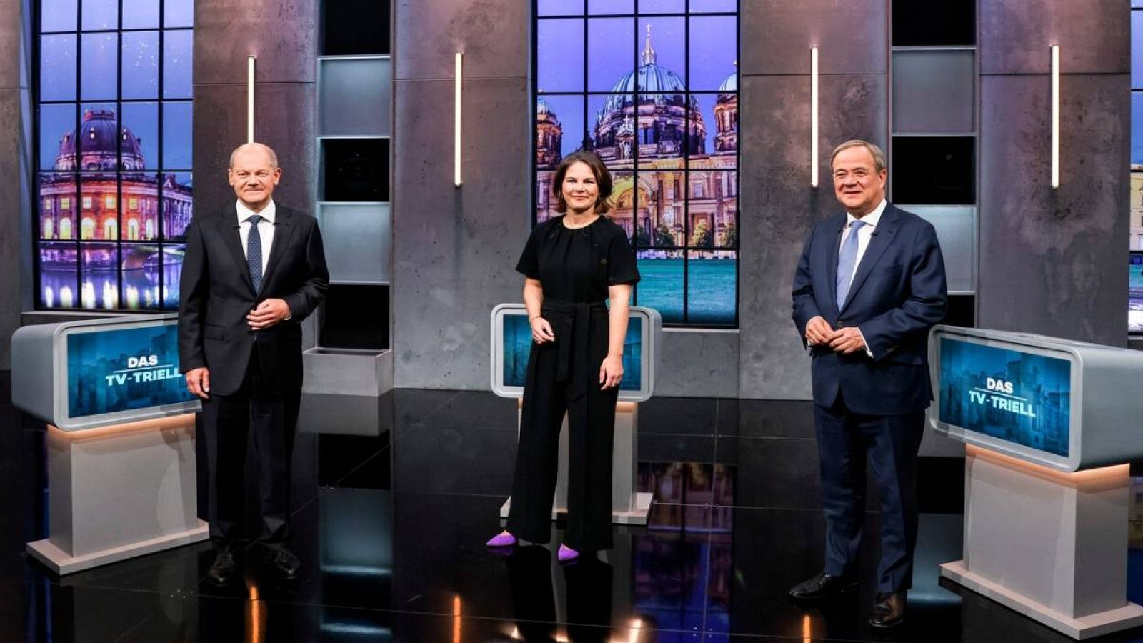 El socialdemócrata Scholz gana el tercer debate y se alía con el verde Baerbock