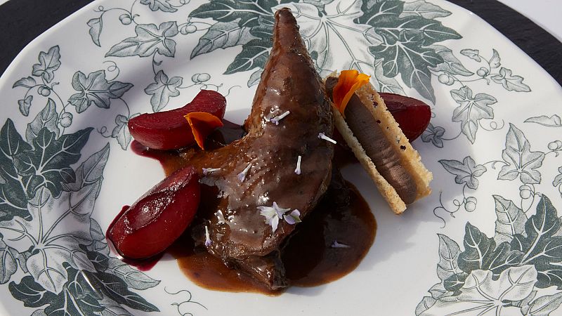 Receta de faisn con albaricoques al vino