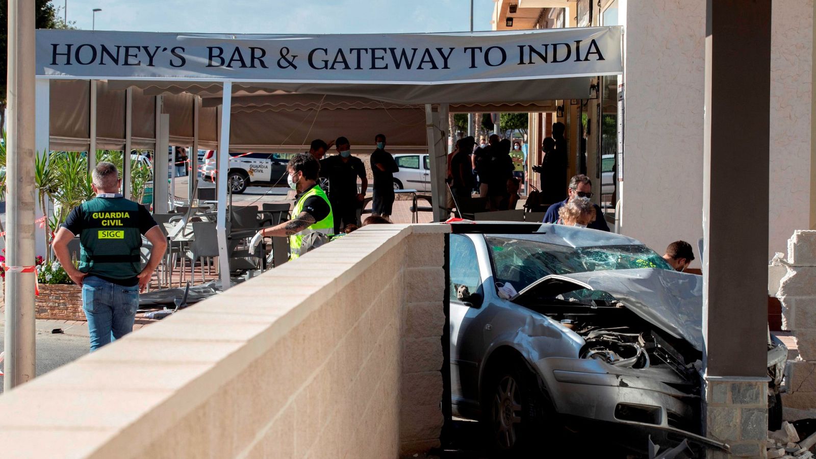Atropello múltiple en un bar de la población murciana de Roldán que se saldó con la muerte de dos personas
