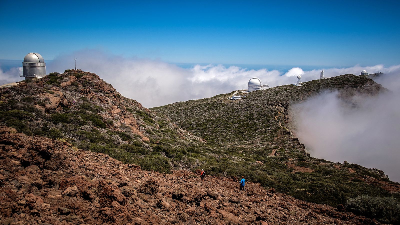 Observatorio astronómico del Roque de los Muchachos, ubicado en la isla de La Palma.