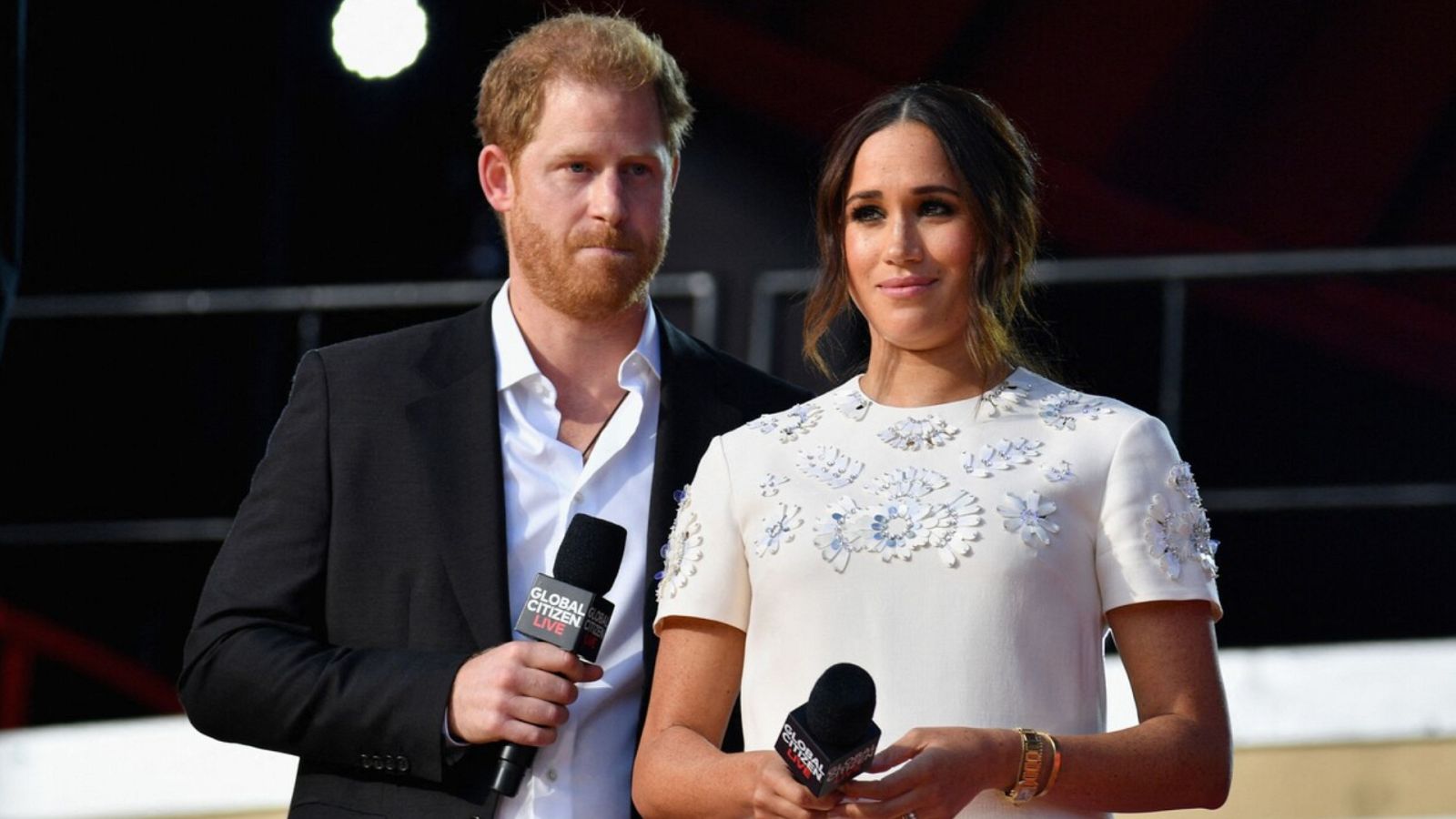 El príncipe Harry y Meghan Markle en el Global Citizen Live