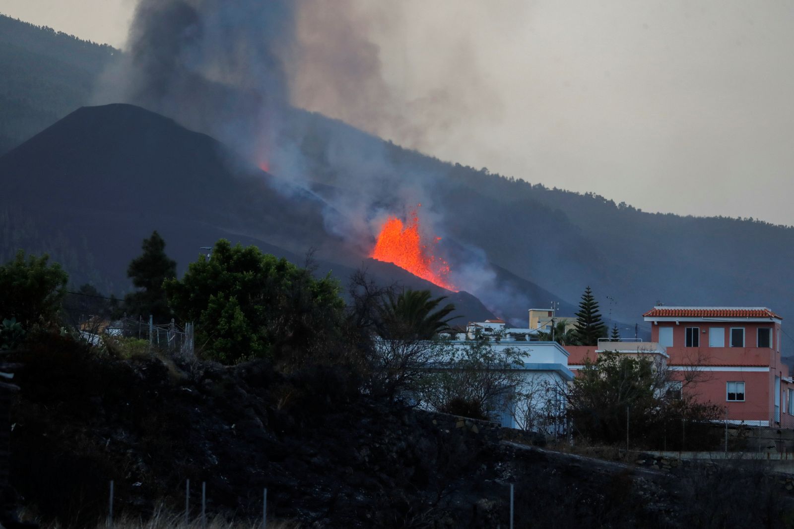 El volcán Cumbre Vieja en el municipio El Paso