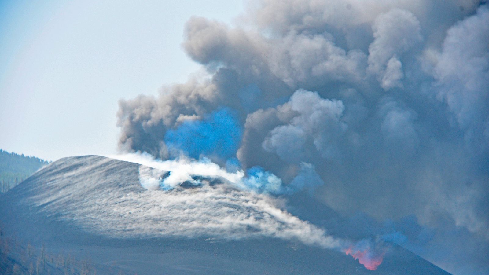 Vista del volcán de Cumbre Vieja
