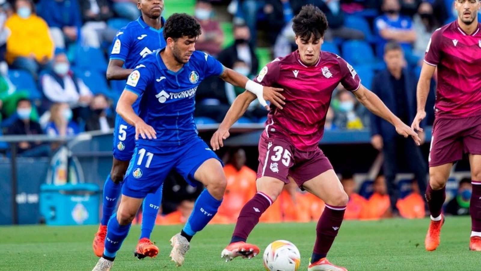 La Real Sociedad mantiene el tercer puesto de la Liga tras empatar en Getafe