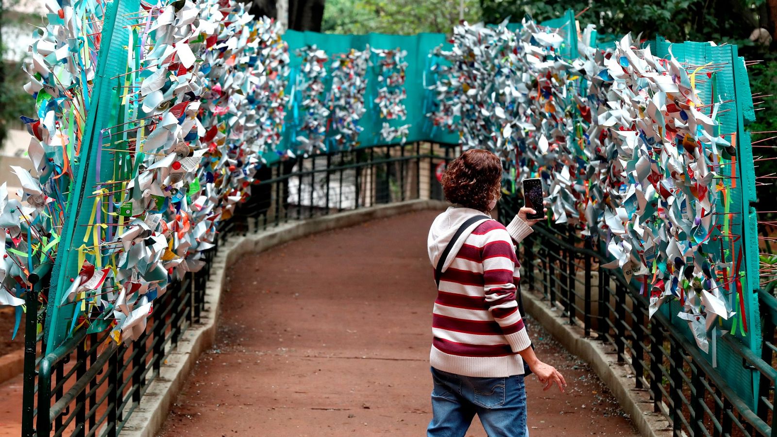 Memorial a las víctimas del COVID en Sao Paulo