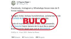 Afirmaciones sin pruebas y bulos en la peor tarde de Facebook