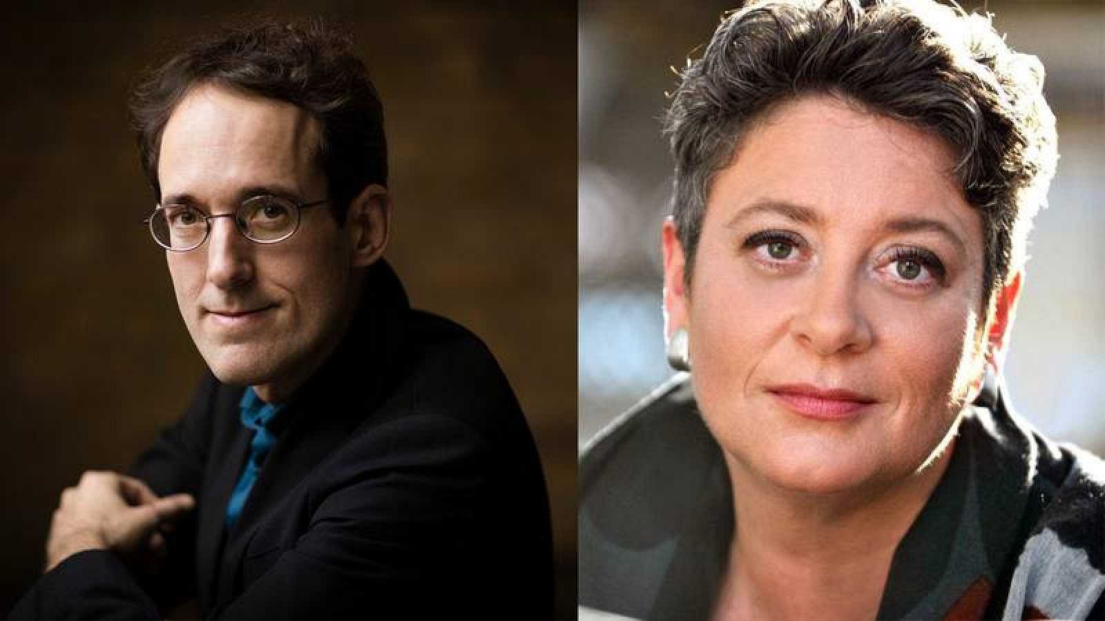 El director titular de la Orquesta RTVE, Pablo González y la contralto, Gerhild Romberger