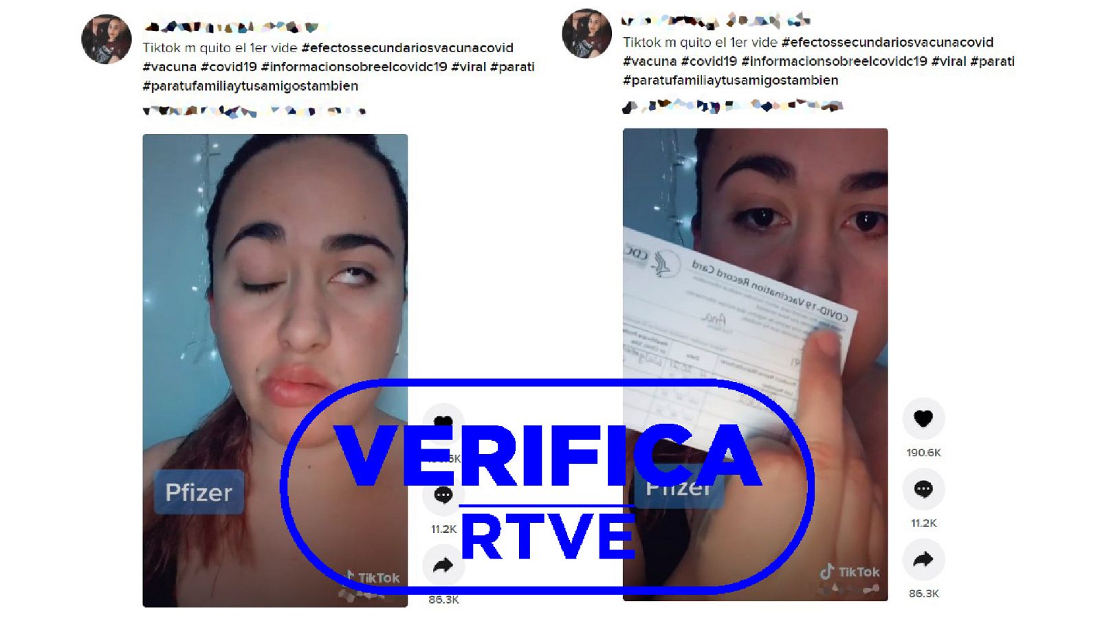 La usuaria de TikTok que afirma que su parálisis facil se debe a la vacuna contra la COVID-19