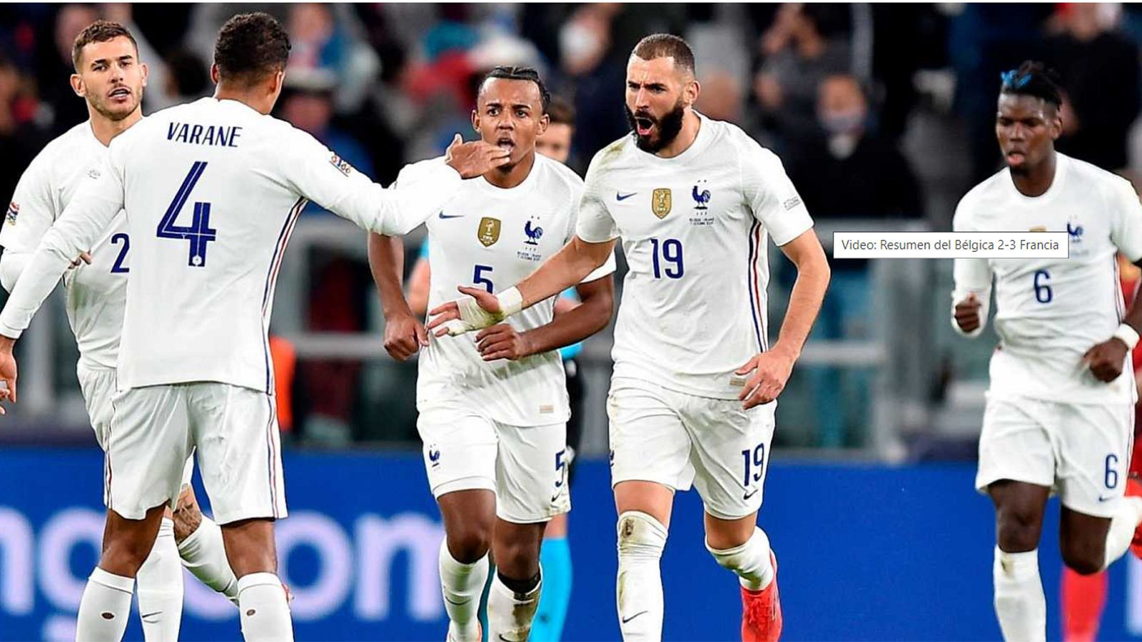 Francia se impuso a Bélgia en la semifinal