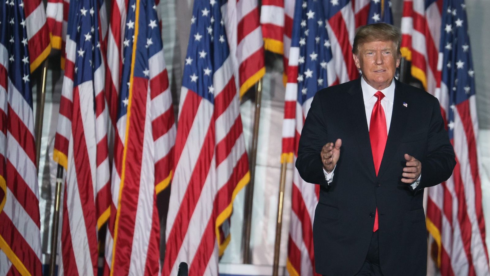 El expresidente Donald Trump durante un mitin