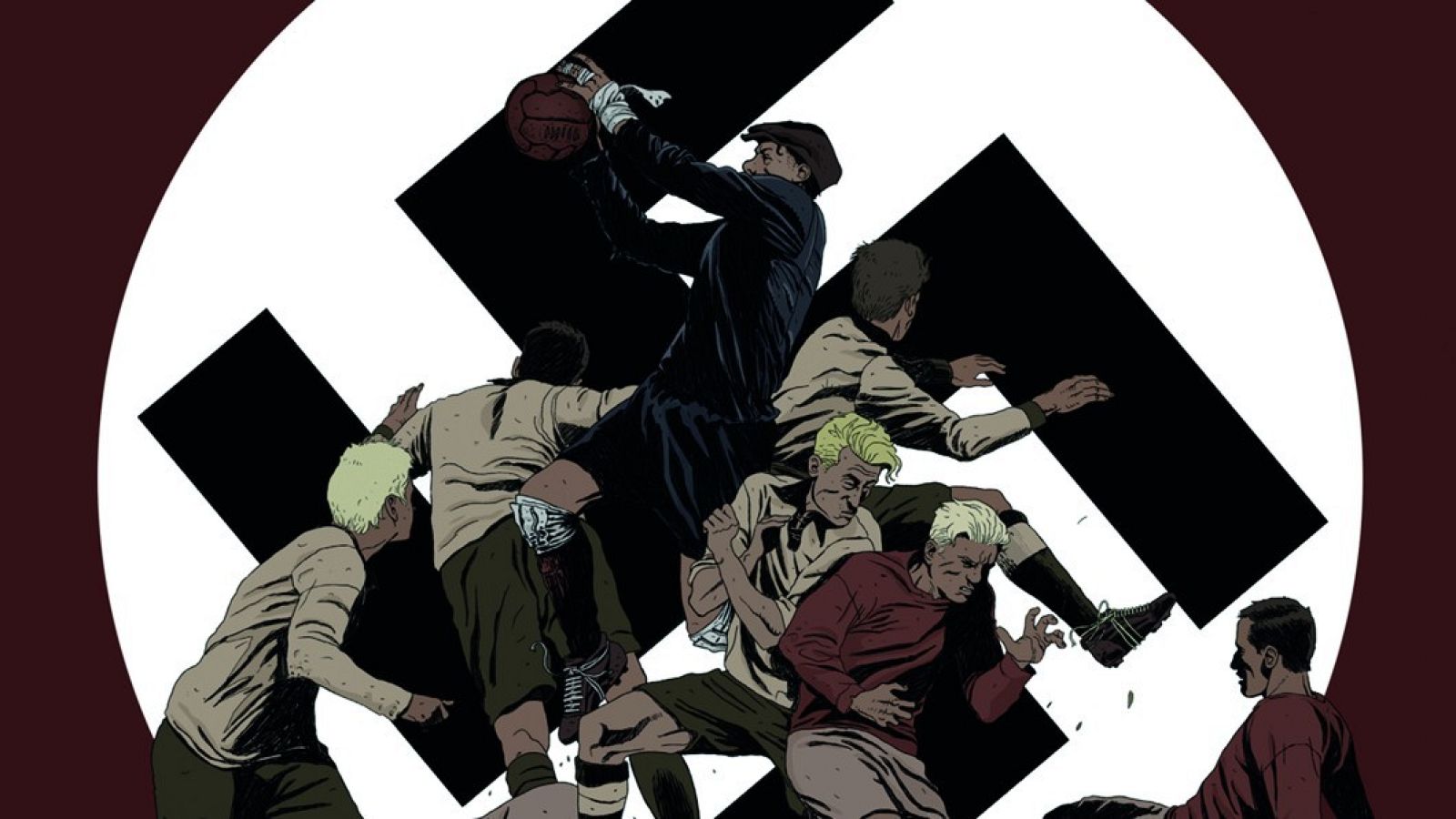 Detalle de la portada de 'El partido de la muerte'