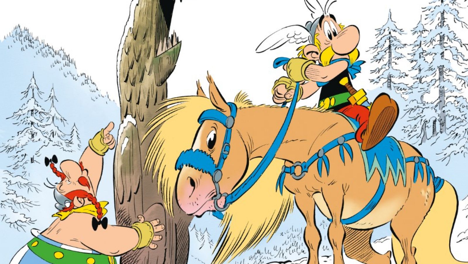 En 'Astérix tras la huella del Grifo', combaten a los romanos en algún punto indeterminado de este.