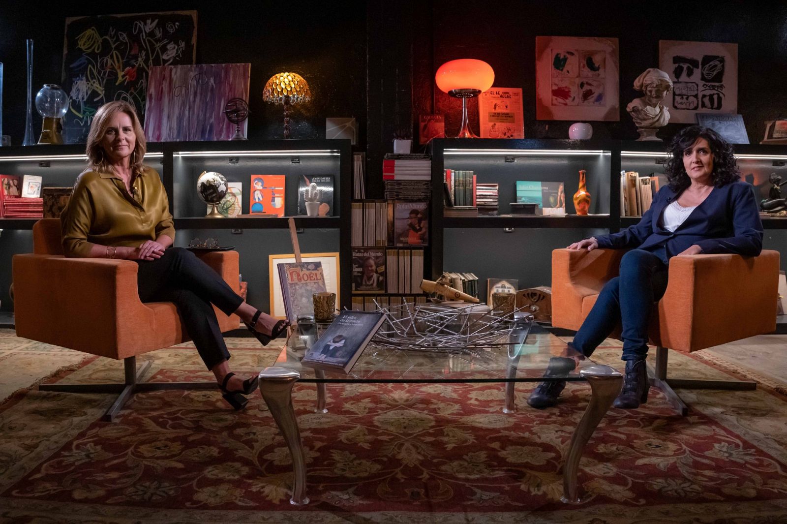 Anna Cler i Graziella Moreno al set del programa