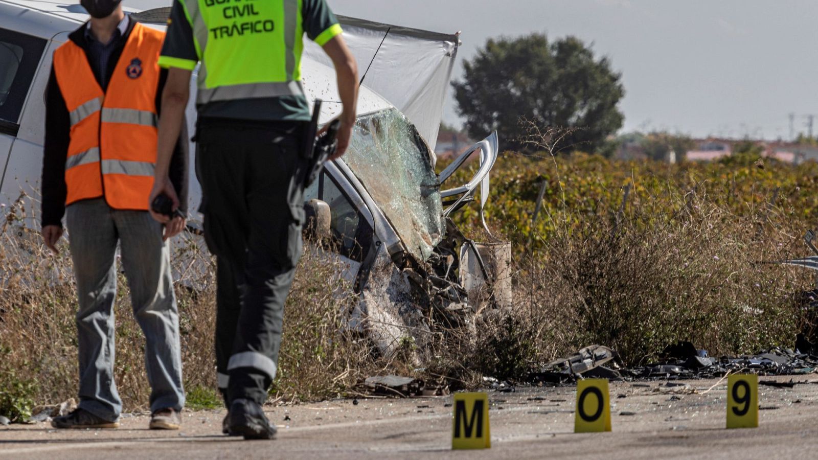 Colisión frontal entre un turismo y una furgoneta en Lillo (Toledo)