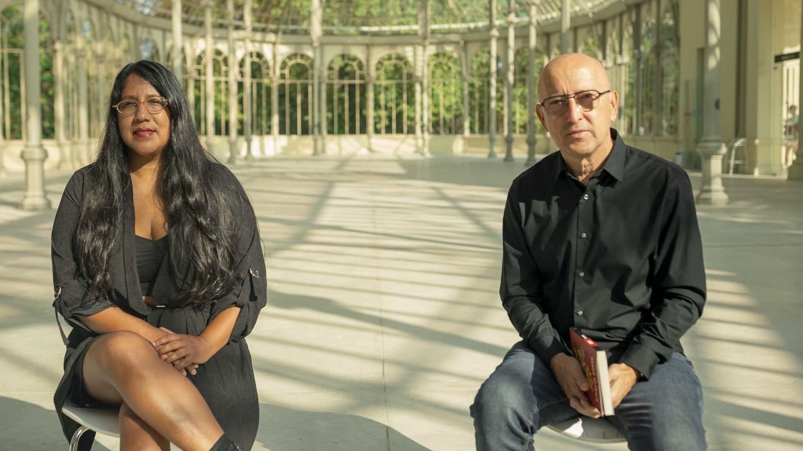 Gabriela Wiener con Óscar López