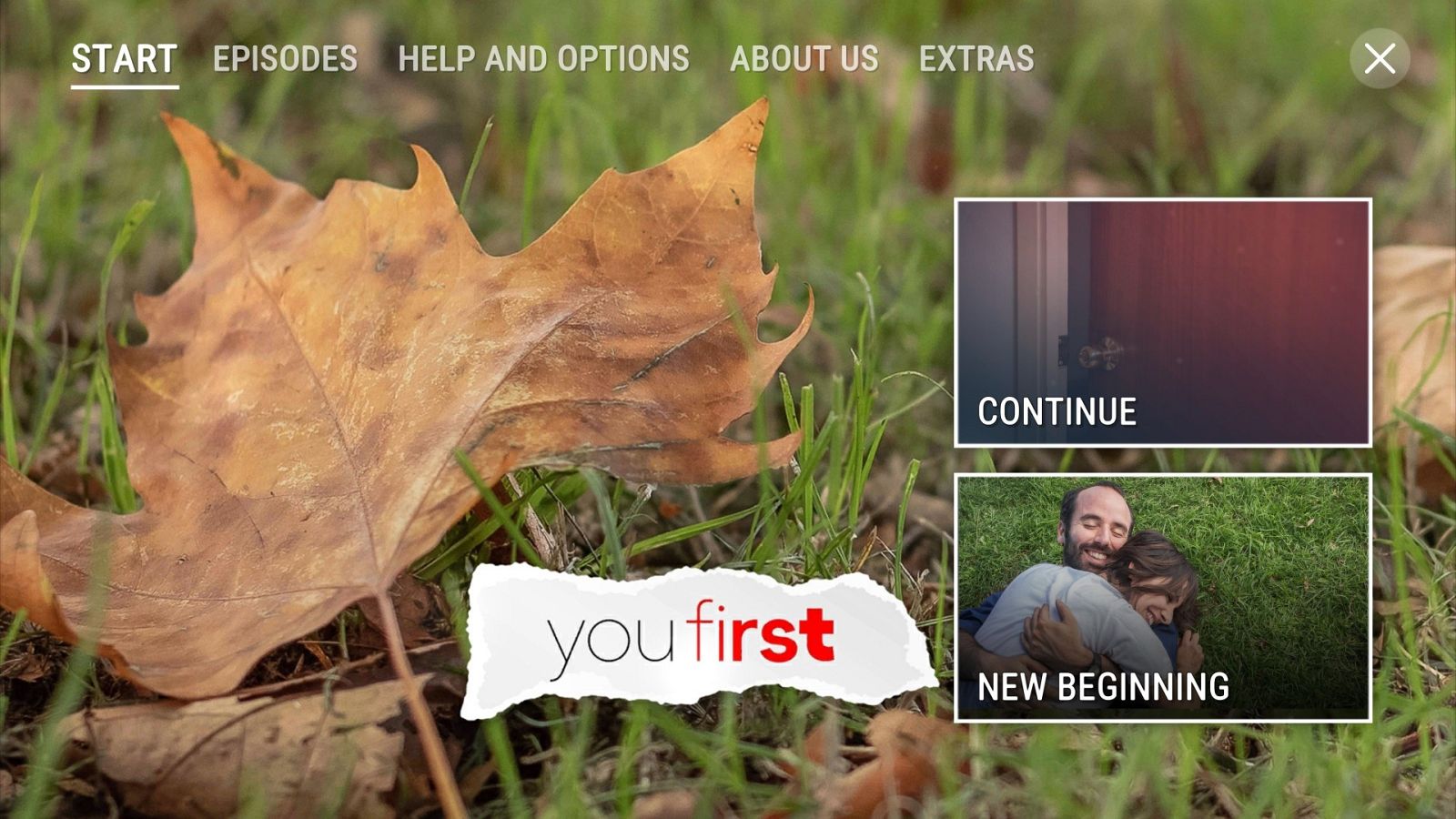 You First  -traducción inglesa del título-, es una novela visual de acción en vivo que cuenta una historia de amor diferente