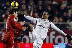 El Sevilla, segundo sufriendo