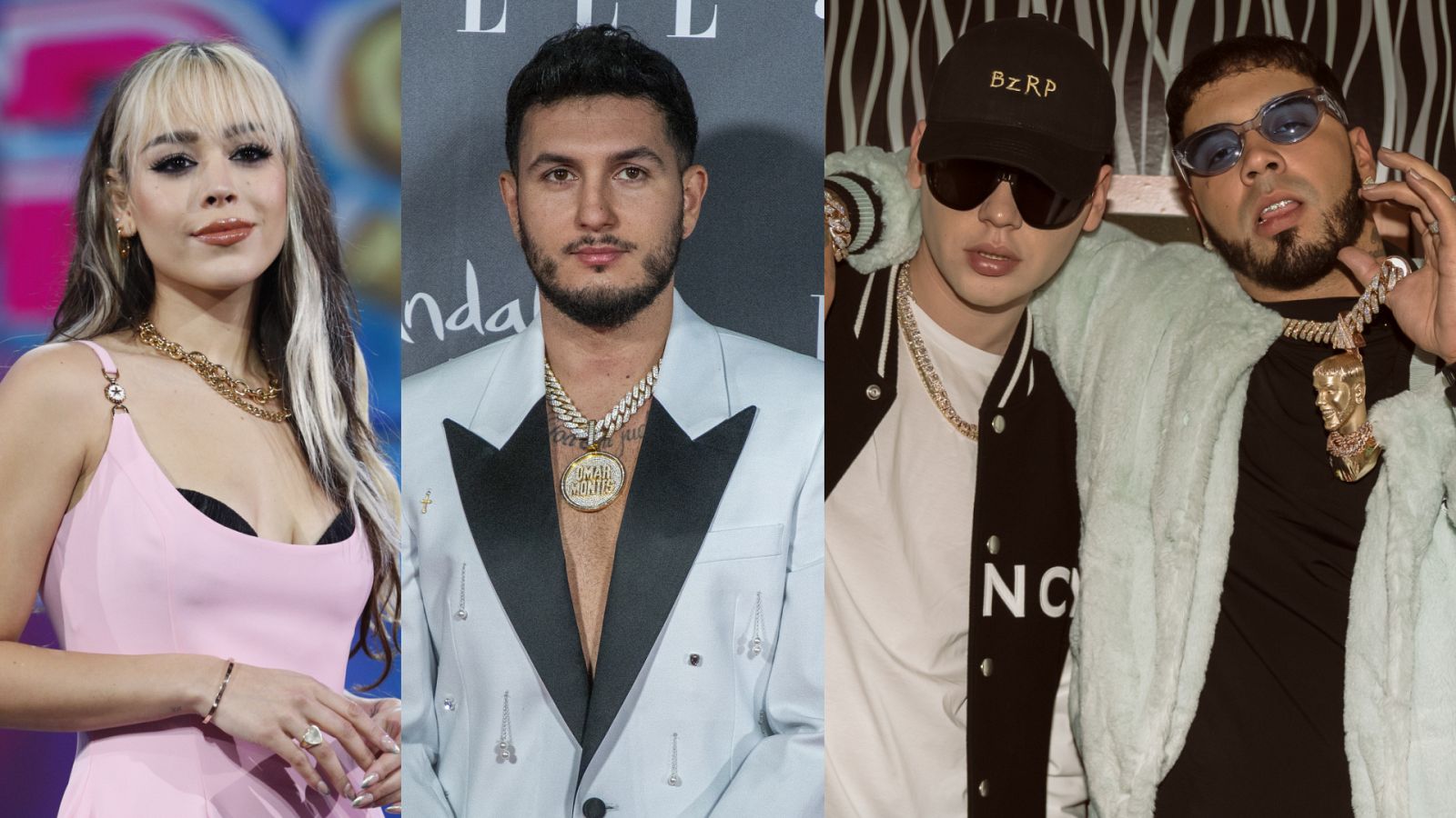 Danna Paola, Omar Montes y Anuel AA junto a Bizarrap, entre las novedades
