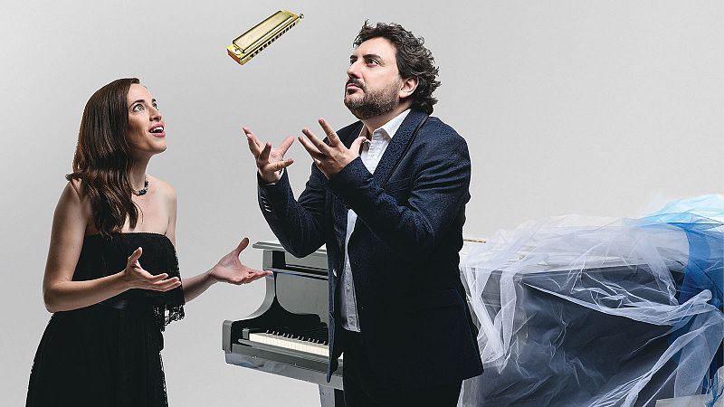 Antonio Serrano y Constanza Lechner en Las noches del Monumental