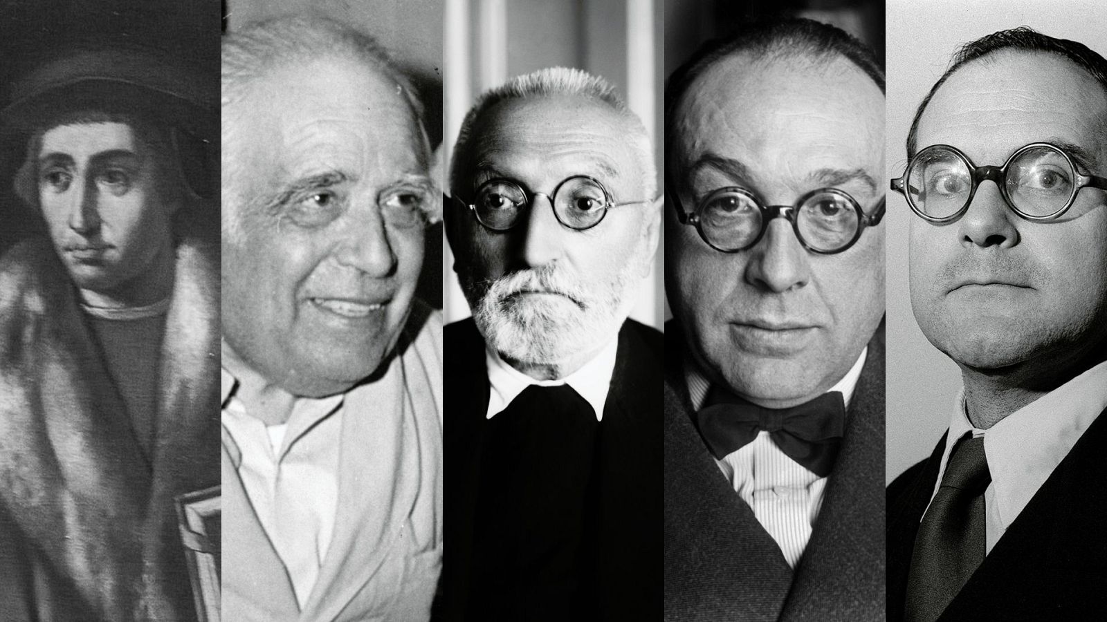 Luis Vives, Eugenio d'Ors, Miguel de Unamuno, Manuel García Morente y Julián Marias