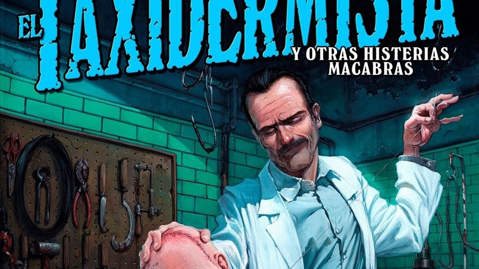 Detalle de la portada de 'El Taxidermista'