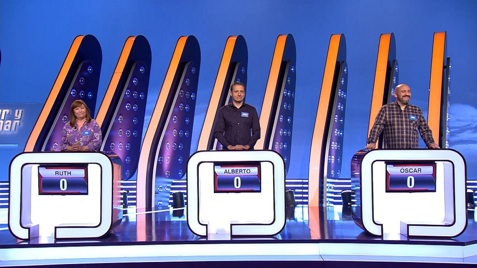Ruth de Andrés, Alberto Izquierdo y Óscar Díaz en Saber y Ganar