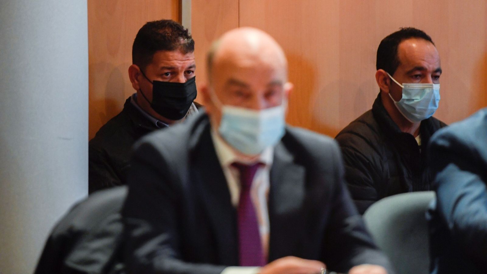 Banquillo de los acusados en el juicio por el asesinato de Javier Ardines