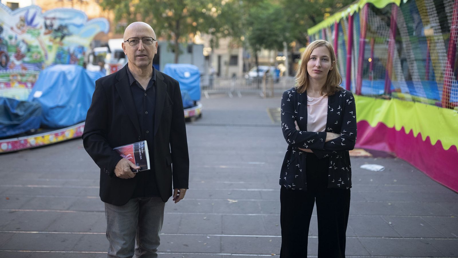 Óscar López con Marta Barrio