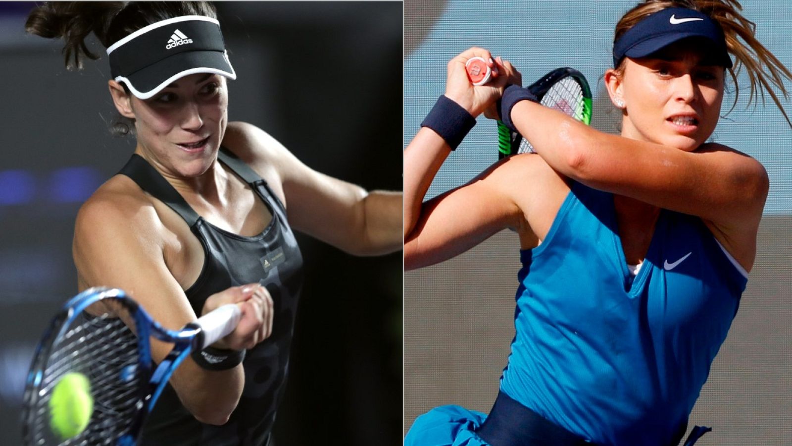 Garbiñe Muguruza y Paula Badosa