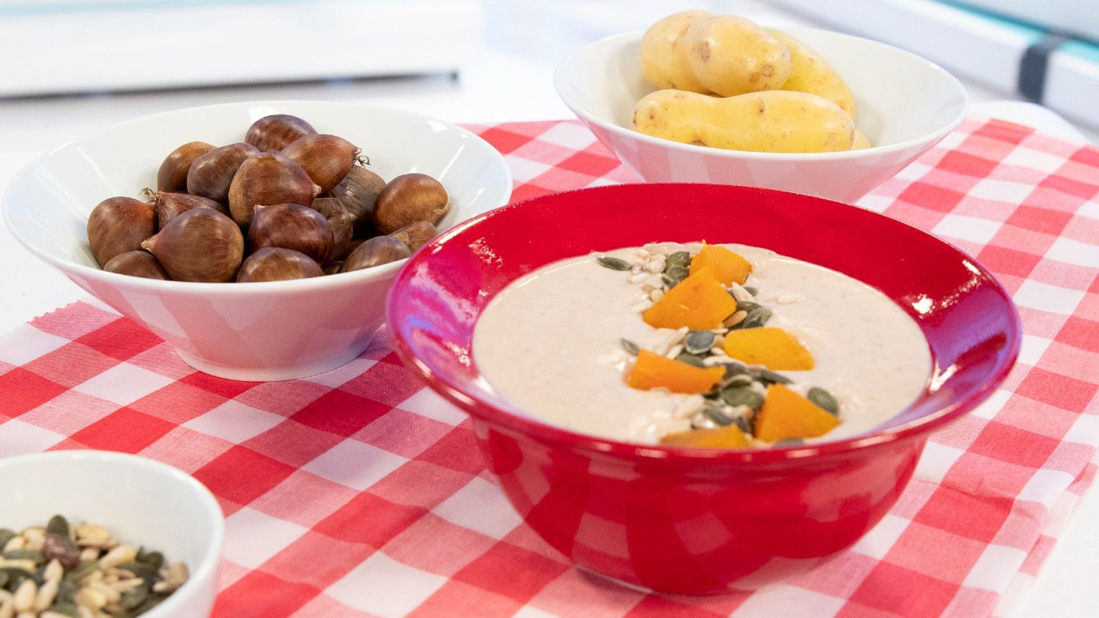 Crema de castañas y patata