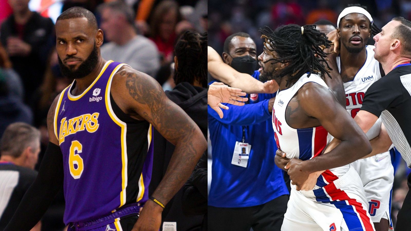 La expulsi�n de LeBron James desata la remontada y victoria de los Lakers ante Pistons
