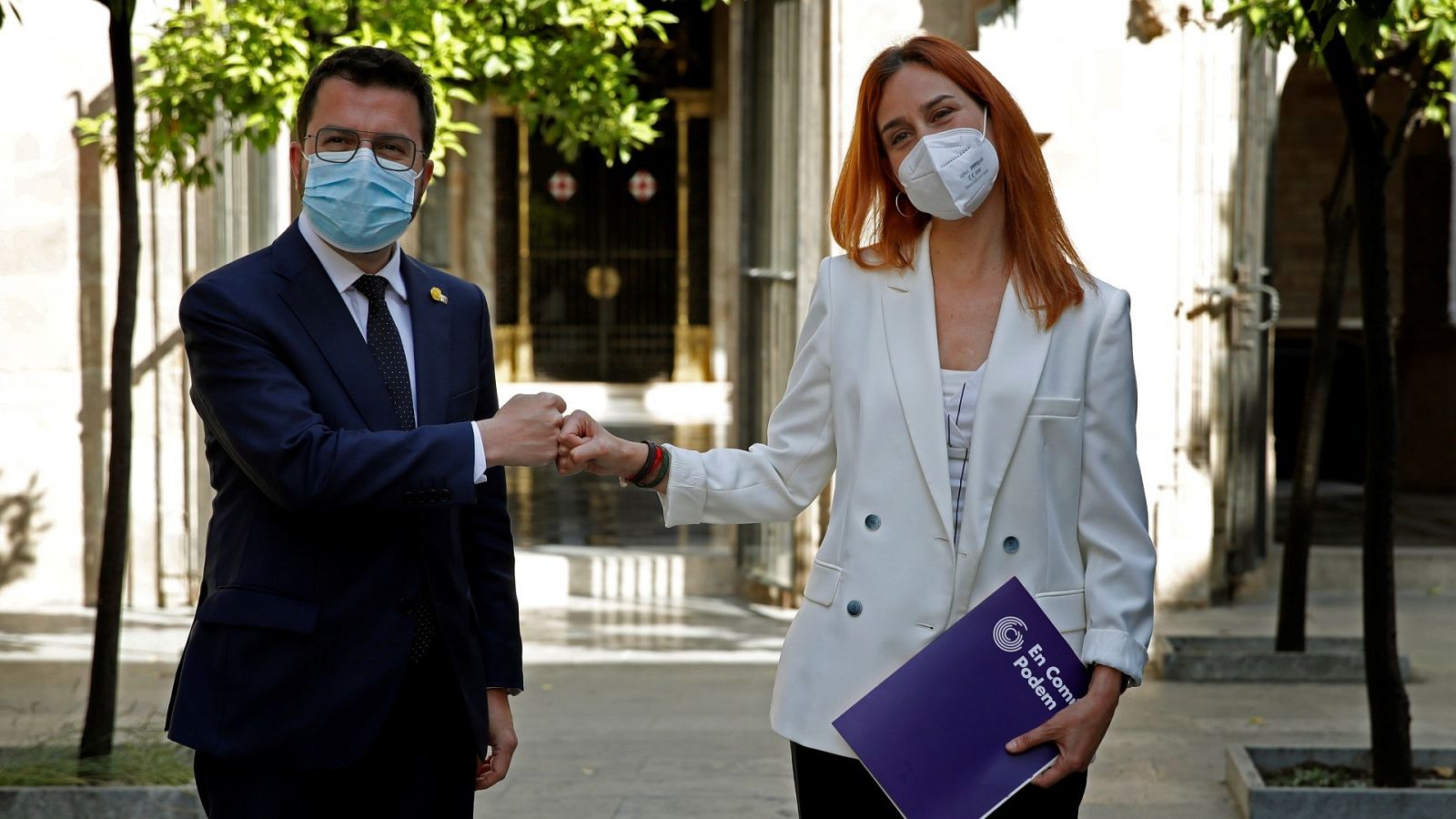 Pere Aragonès y Jessica Albiach