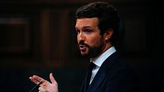Casado pide a Sánchez la aplicación del artículo 155 en Cataluña en el ámbito educativo
