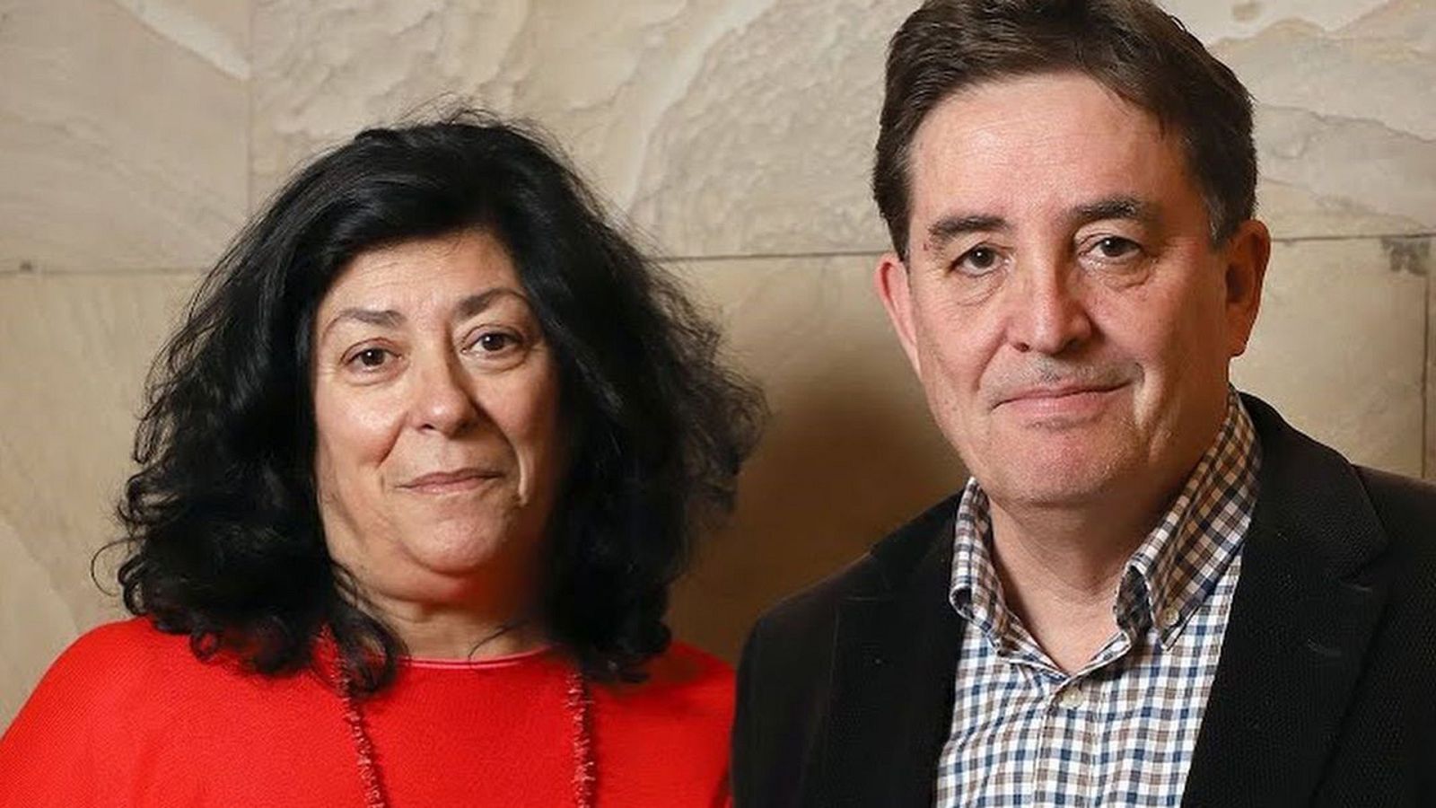 Almundena Grandes y Luis García Montero