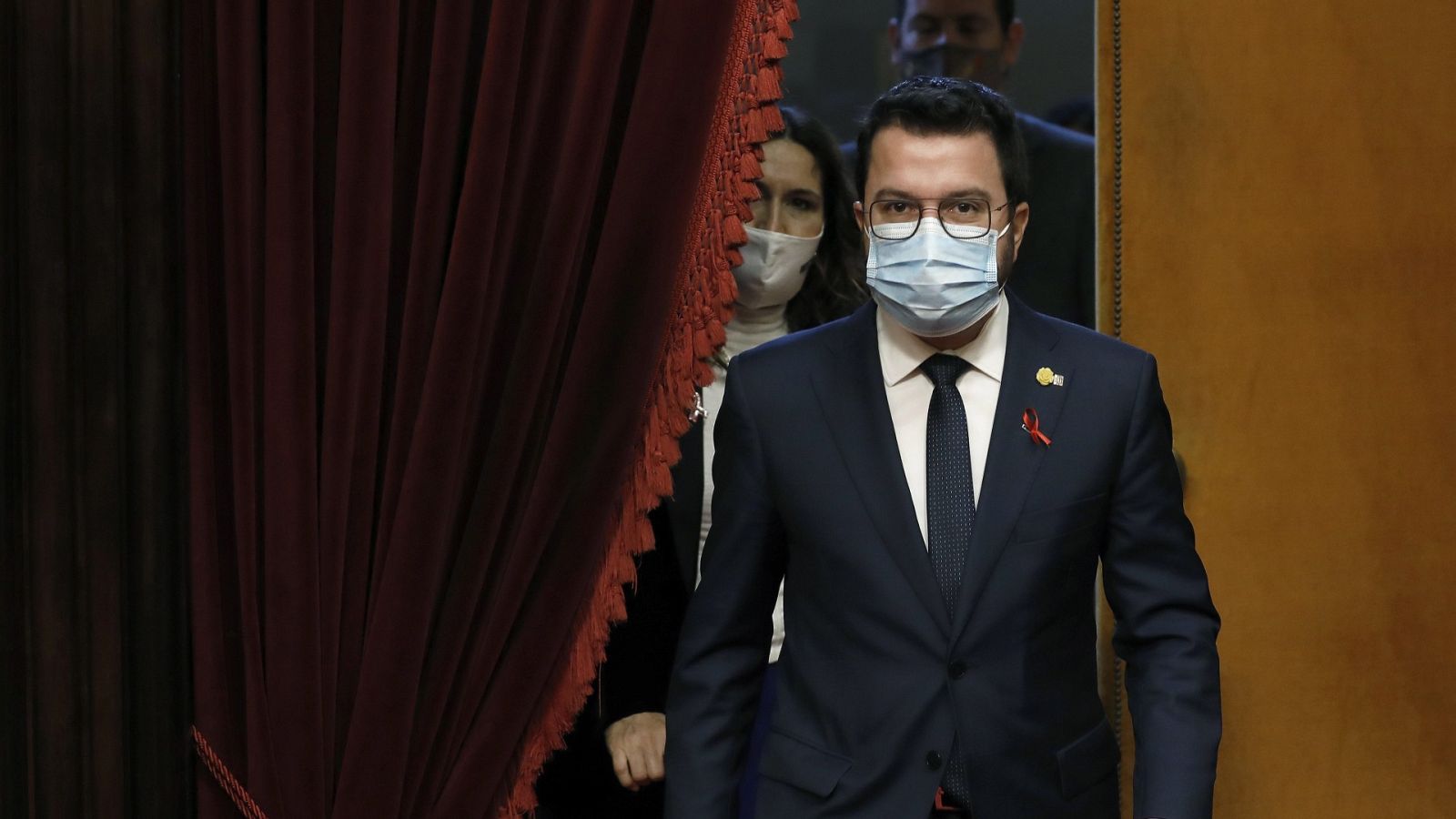 El presidente de la Generalitat, Pere Aragonès