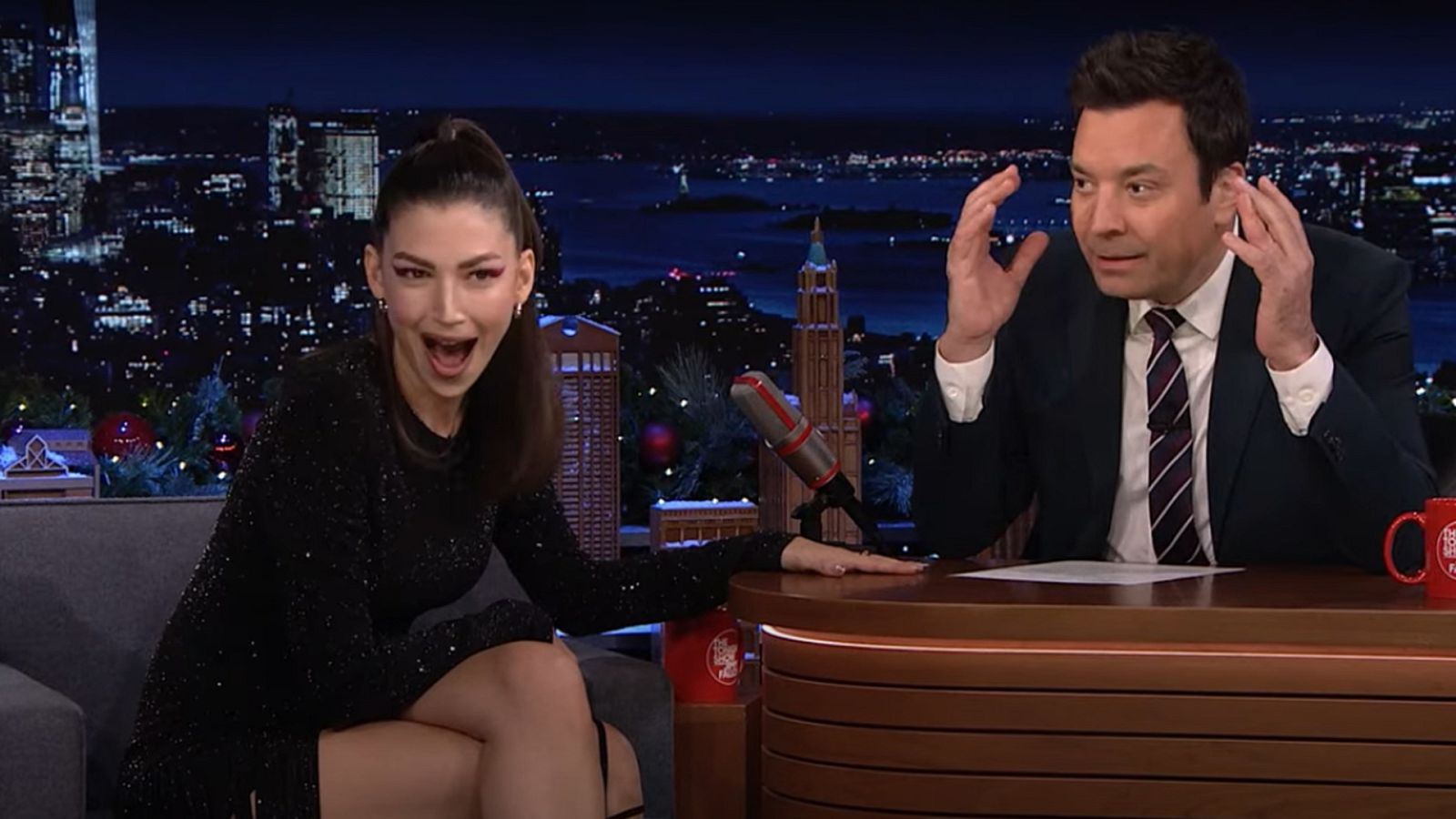 Úrsula Corberó hizo un gran espectáculo con Jimmy Fallon